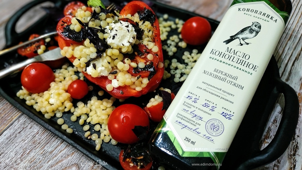 Фаршированный перец с птитимом