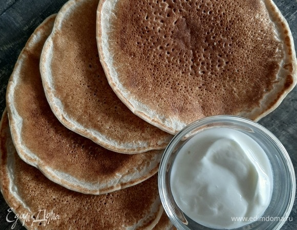 Овсяные блины на топленом молоке 