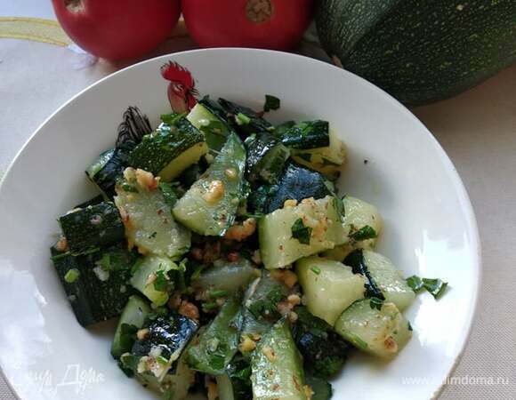 Кабачки с чесночной заправкой