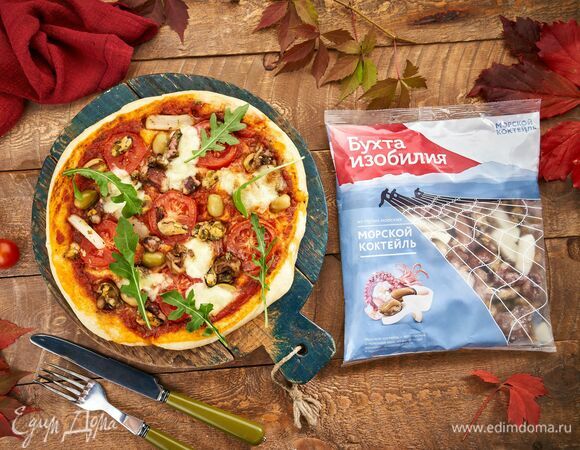 Пицца с морепродуктами