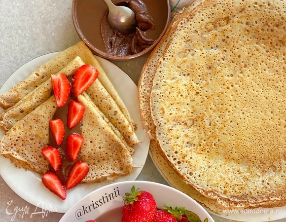 Кружевные блинчики на кефире Кружевные блинчики на кефире