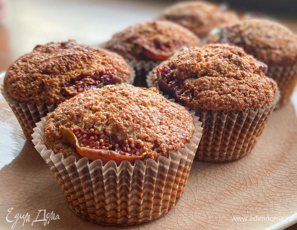 Маффины с инжиром и тыквенными семечками