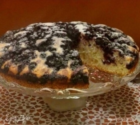 Черничный пирог с лимонной цедрой
