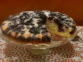 Черничный пирог с лимонной цедрой
