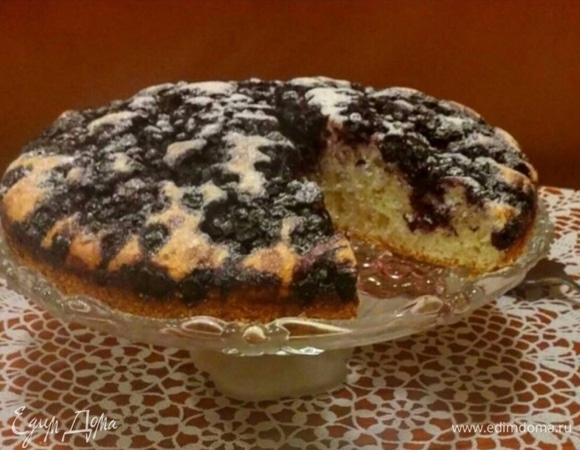 Черничный пирог с лимонной цедрой