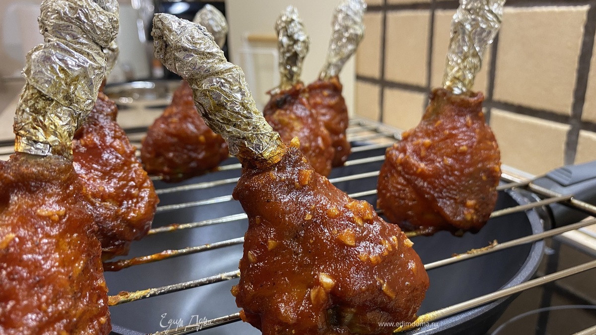 Глазированные куриные ножки в панировке