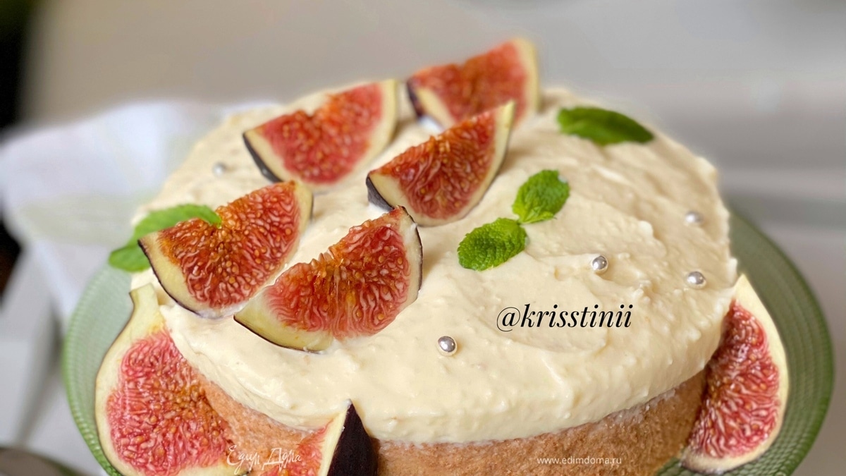 Ангельский десерт с инжиром