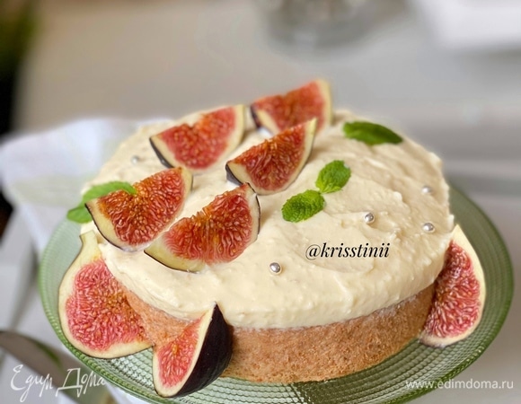 Ангельский десерт с инжиром Ангельский десерт с инжиром