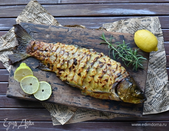 Карп в картофельной чешуе