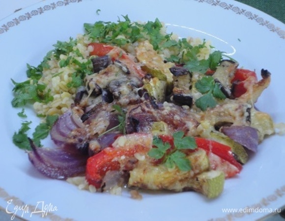 Запеченные с сыром овощи