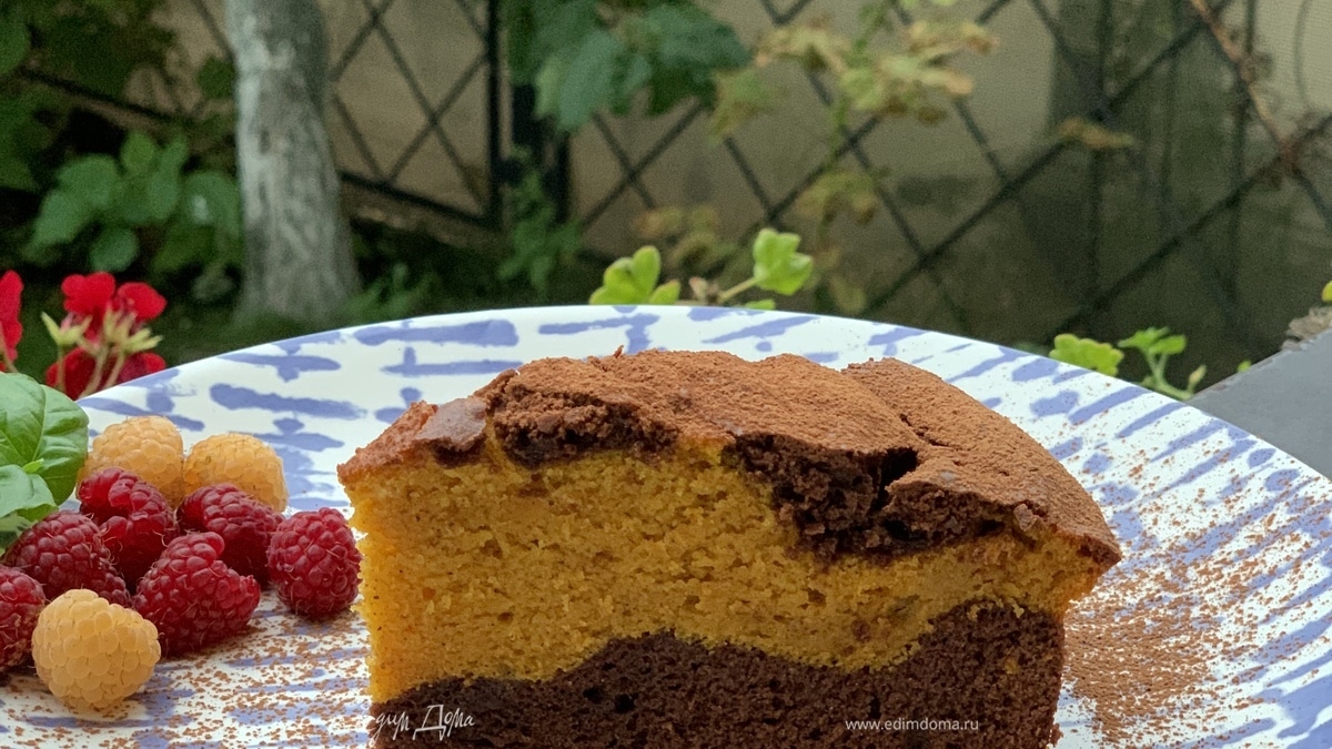 Шоколадно-тыквенный кекс