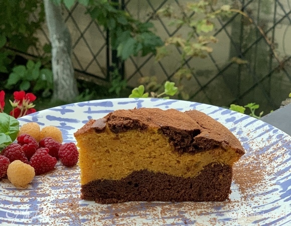 Шоколадно-тыквенный кекс