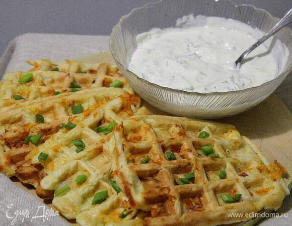 Вафли «Венский вальс» с кабачками и индейкой Вафли «Венский вальс» с кабачками и индейкой