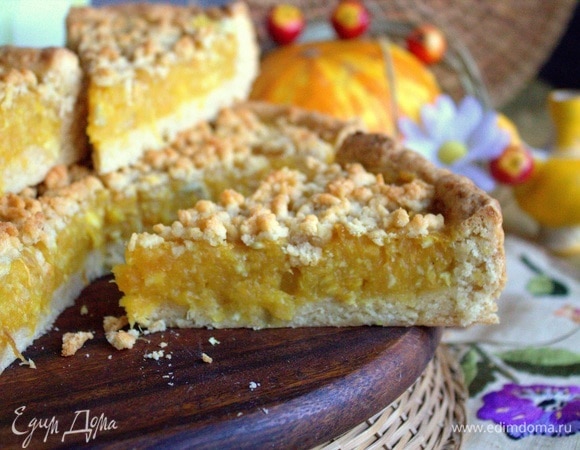 Пирог с тыквенно-цитрусовой начинкой Пирог с тыквенно-цитрусовой начинкой