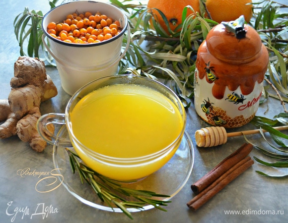 Облепиховый морс с мандаринами