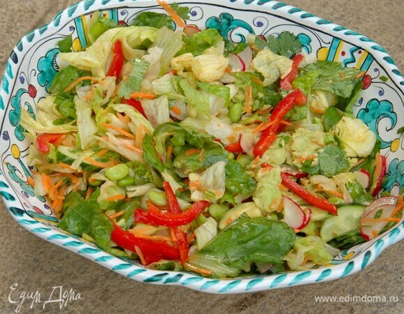 Салат с азиатской заправкой