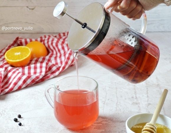 Брусничный чай