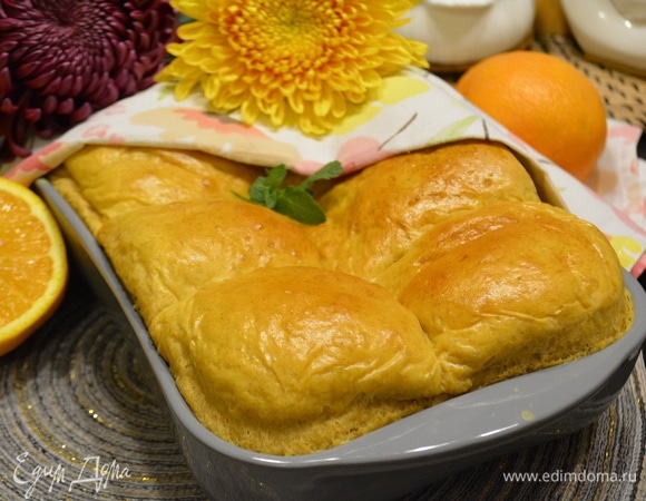 Тыквенные булочки с апельсиновым кремом