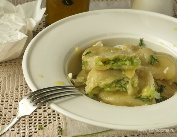 Равиоли с брокколи и сыром