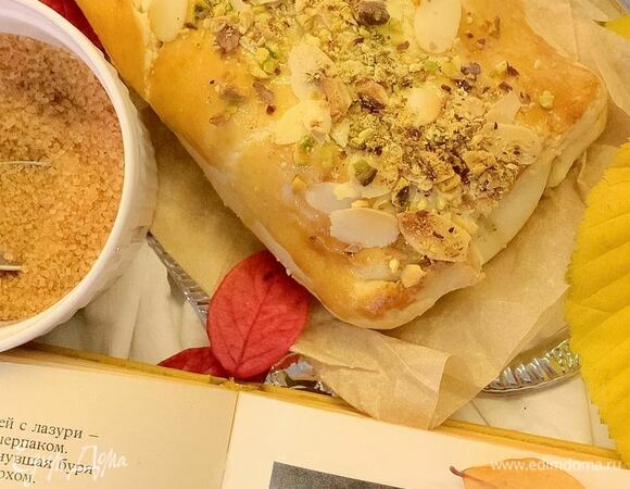 Яблочный штрудель на песочном тесте