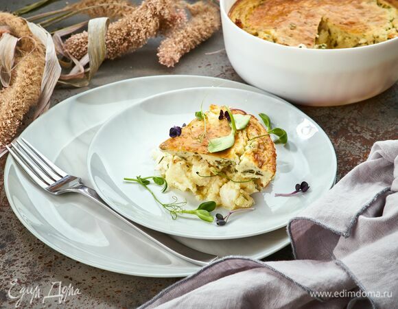 Рыбный пирог-запеканка 