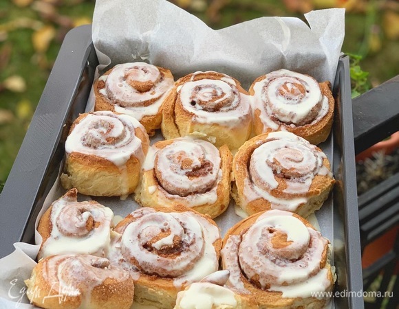 Синнабоны с корицей и кремом из маскарпоне