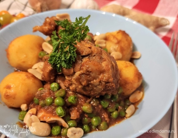 Томатное рагу с курицей «Гарам масала»