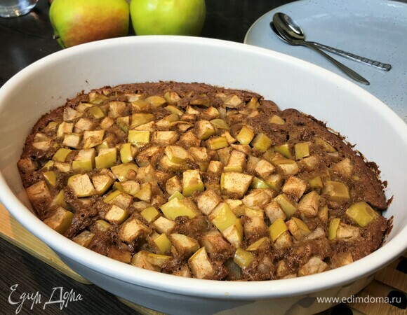 Яблочный коблер из гречневой муки Яблочный коблер из гречневой муки