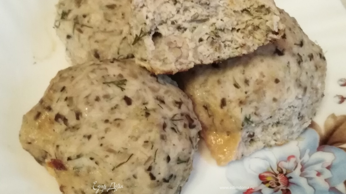 Котлеты из курицы с грибами