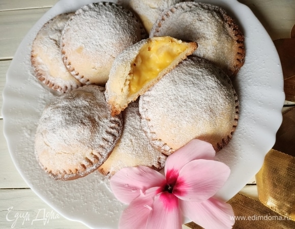 Печенье с заварным кремом и яблоками Печенье с заварным кремом и яблоками