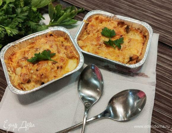 Жюльен с курицей и грибами Жюльен с курицей и грибами