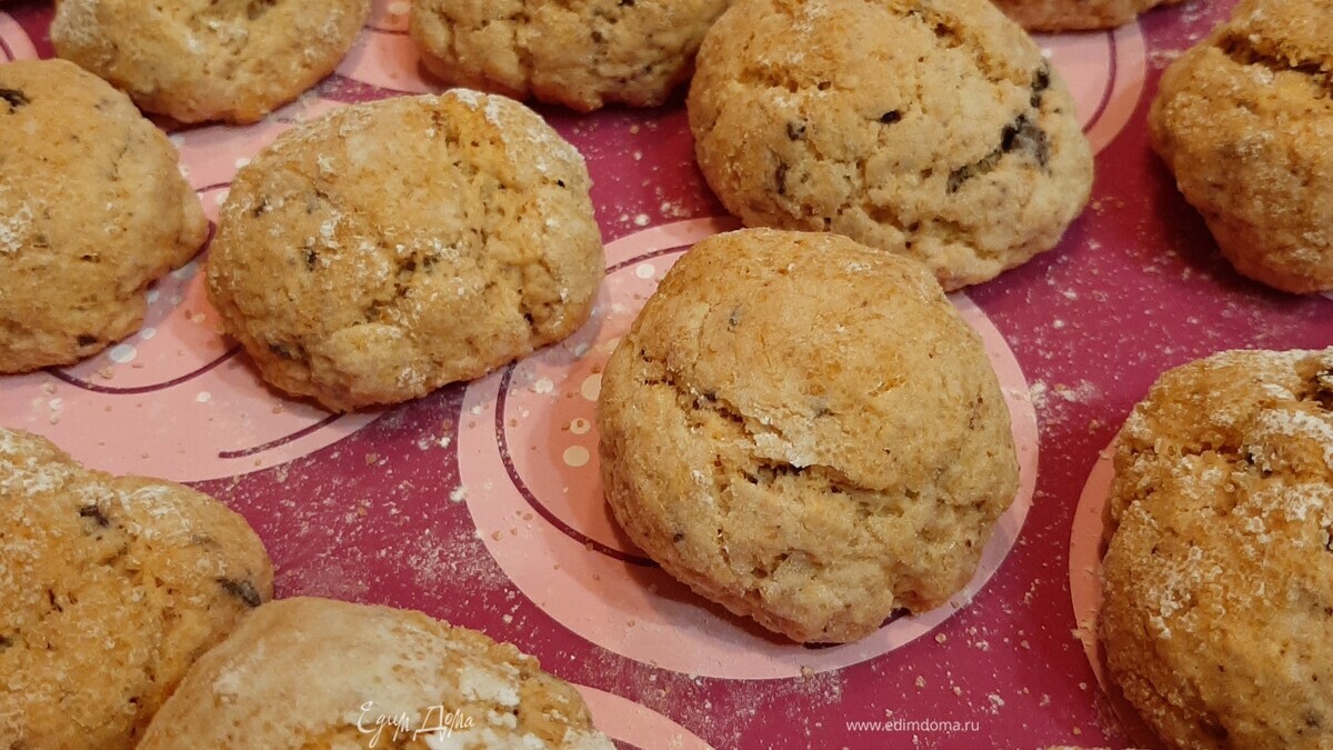 Апельсиновое печенье с шоколадом