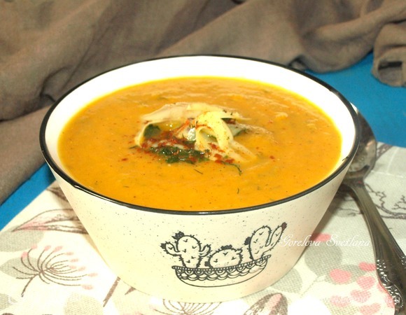 Суп-пюре из батата с сыром