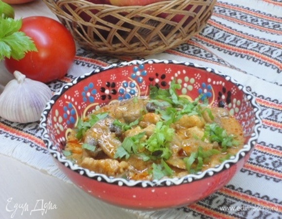 Рагу из индейки по-баконьски