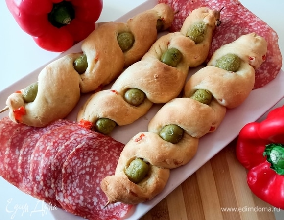 Охотничий хлеб с оливками 