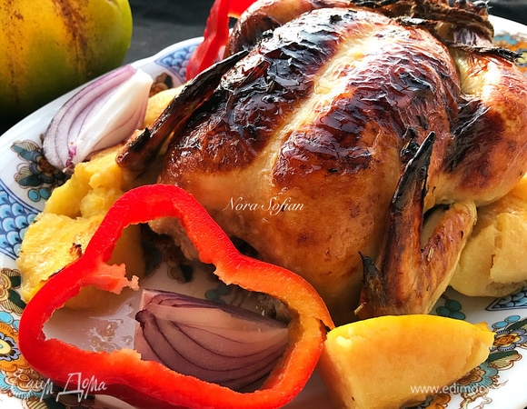 Цыпленок с айвой Цыпленок с айвой