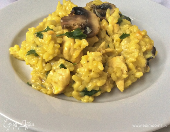 Ризотто с курицей и грибами Ризотто с курицей и грибами