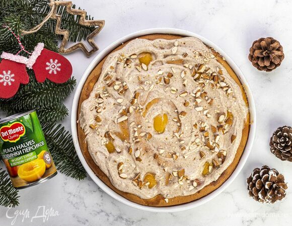 Пирог с персиками и миндалем Пирог с персиками и миндалем