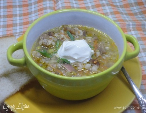 Перловый суп с грибами Перловый суп с грибами