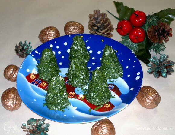 Сырная закуска «Елочки» Сырная закуска «Елочки»