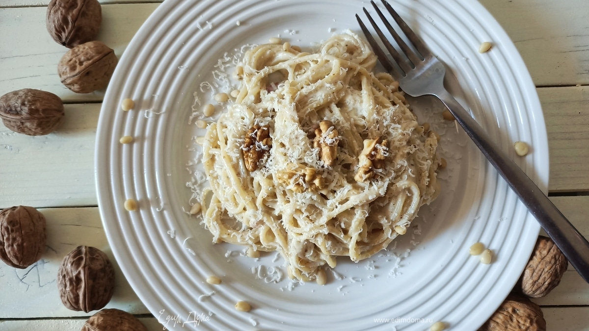 Паста с ореховым песто