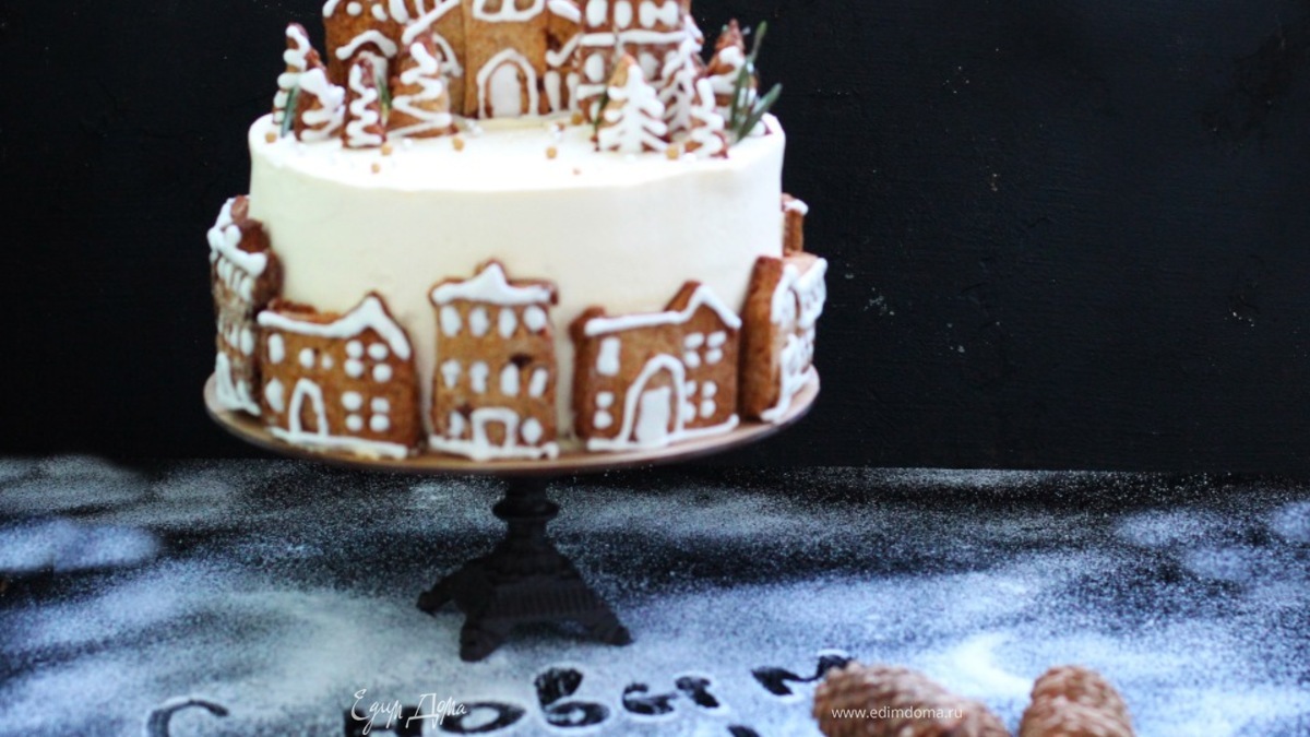 Медовик с имбирным печеньем