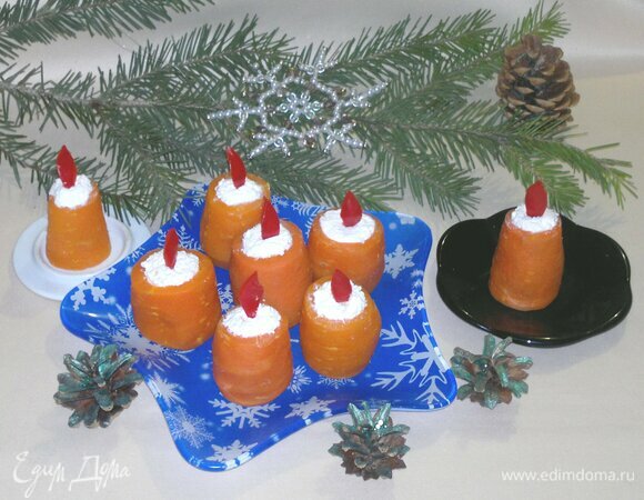 Закуска «Новогодние свечи»
