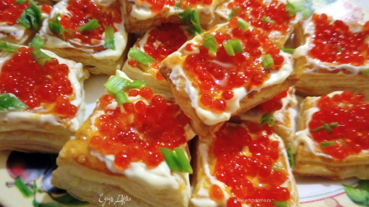 Закуска с икрой