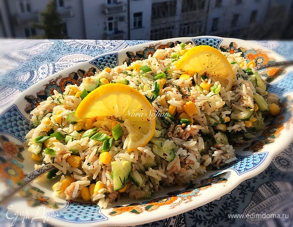 Легкий салат с тунцом без майонеза Легкий салат с тунцом без майонеза