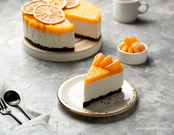 Творожный чизкейк с мандаринами