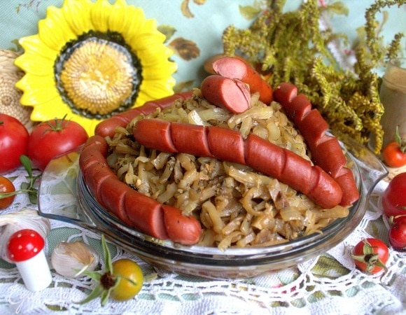 Тушеная капуста по-корейски