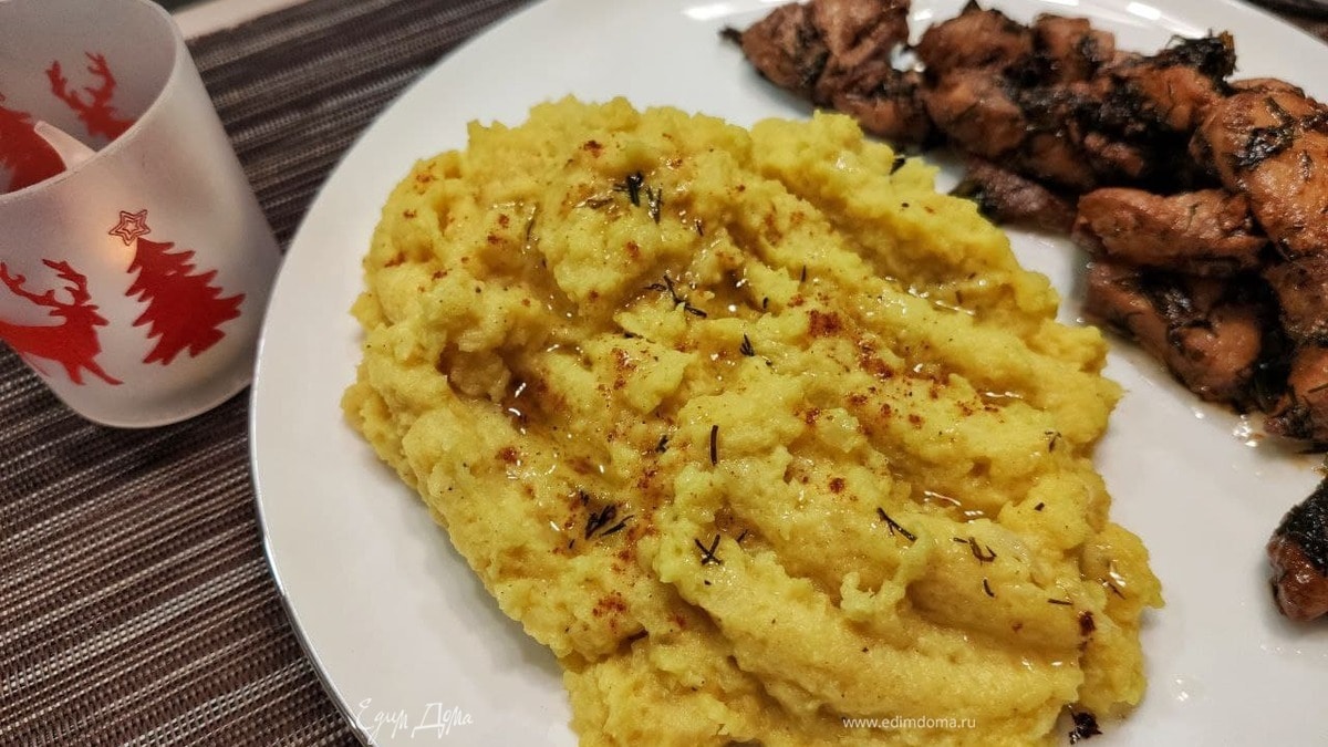 Пюре из цветной капусты с маскарпоне