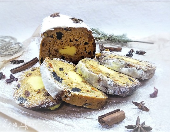 Штоллен с лимонным курдом