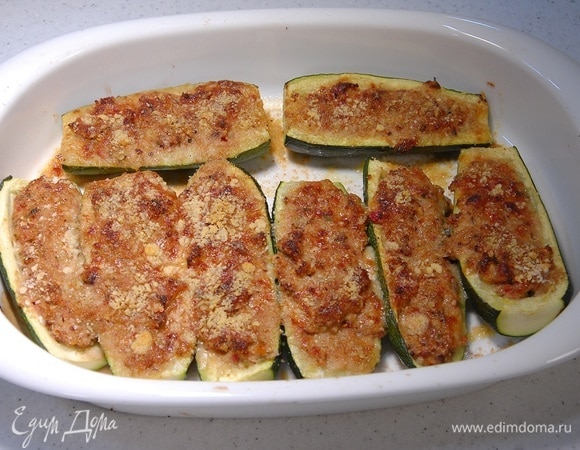 Фаршированные цукини под хрустящей корочкой